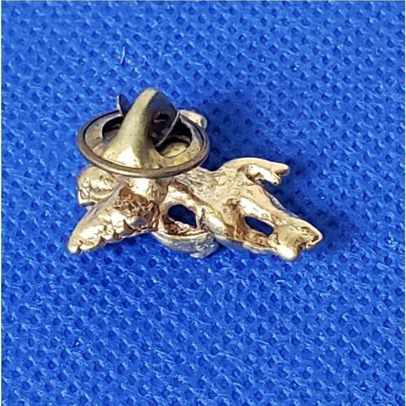 VINTAGE Goldtone Cherub Angel Tack Pin - Picture 4 of 5